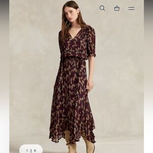 New Ralph Lauren Floral Neck Tie Dress
Retail: $600